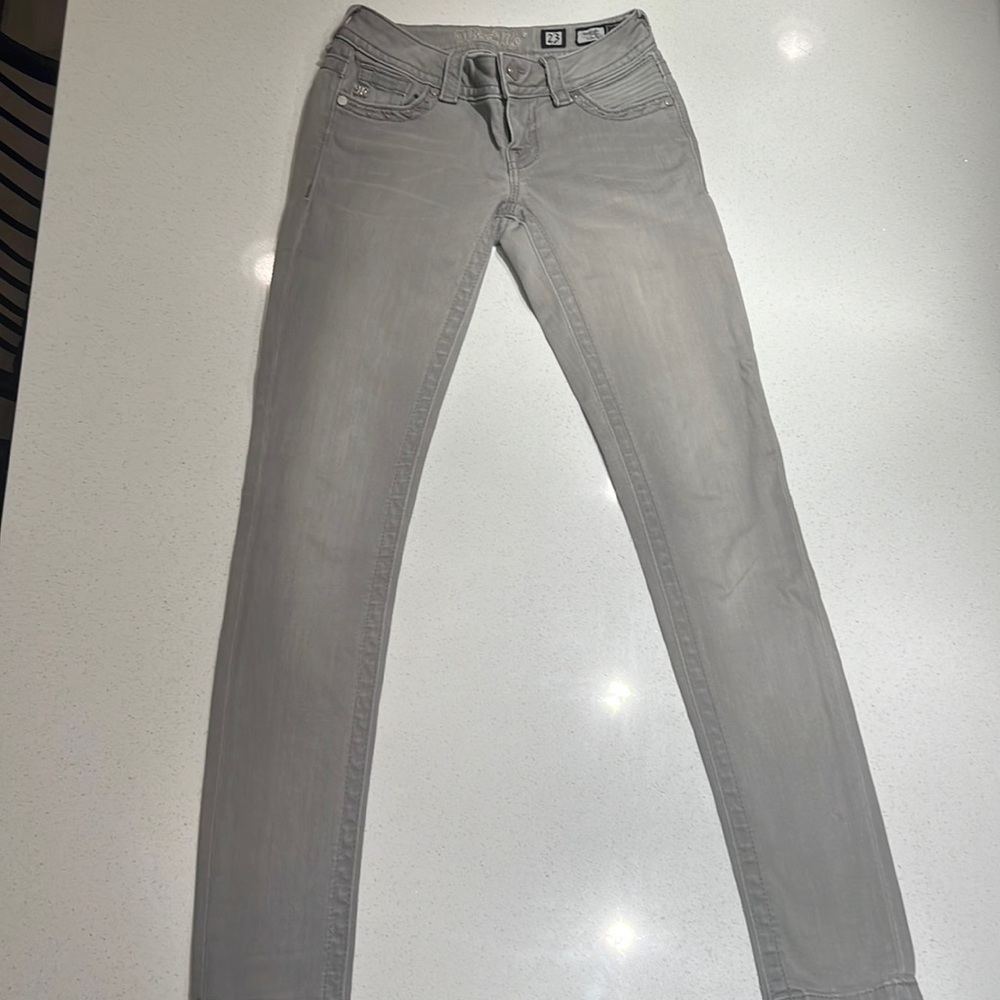 Miss Me Signature Skinny Distressed Jeans Size 23